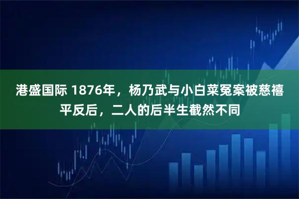 港盛国际 1876年，杨乃武与小白菜冤案被慈禧平反后，二人的后半生截然不同